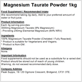 Magnesium Taurate Powder